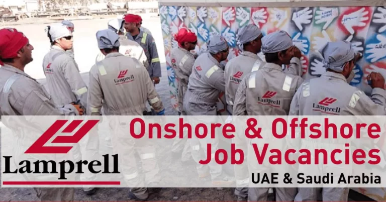 Lamprell Jobs Sharjah-UAE-KSA | Onshore and Offshore Vacancy 2023