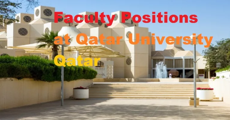 Qatar University Jobs | QU Careers Qatar 2023